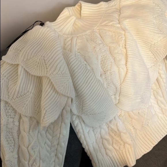 Knit Ruffle Sweater - Picture 4 of 4
